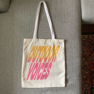 Outdoor Voices canvas tote